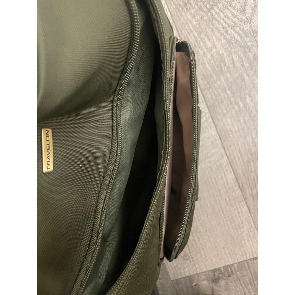 Travelon Anti-Theft Classic Hobo Bag Olive Green RFID Blocking Crossbody Purse - Picture 8 of 10